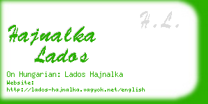 hajnalka lados business card